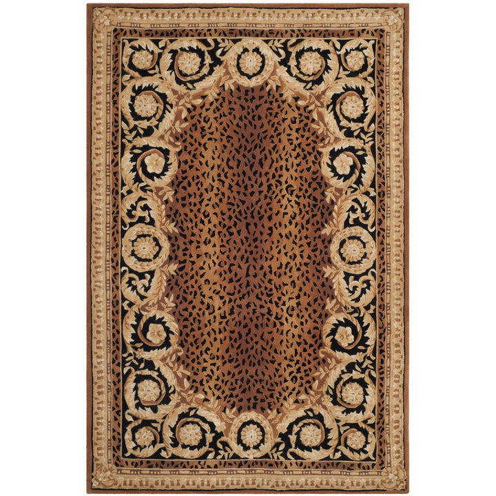 SAFAVIEH Naples NA712A Handmade Black / Gold Rug Image 8