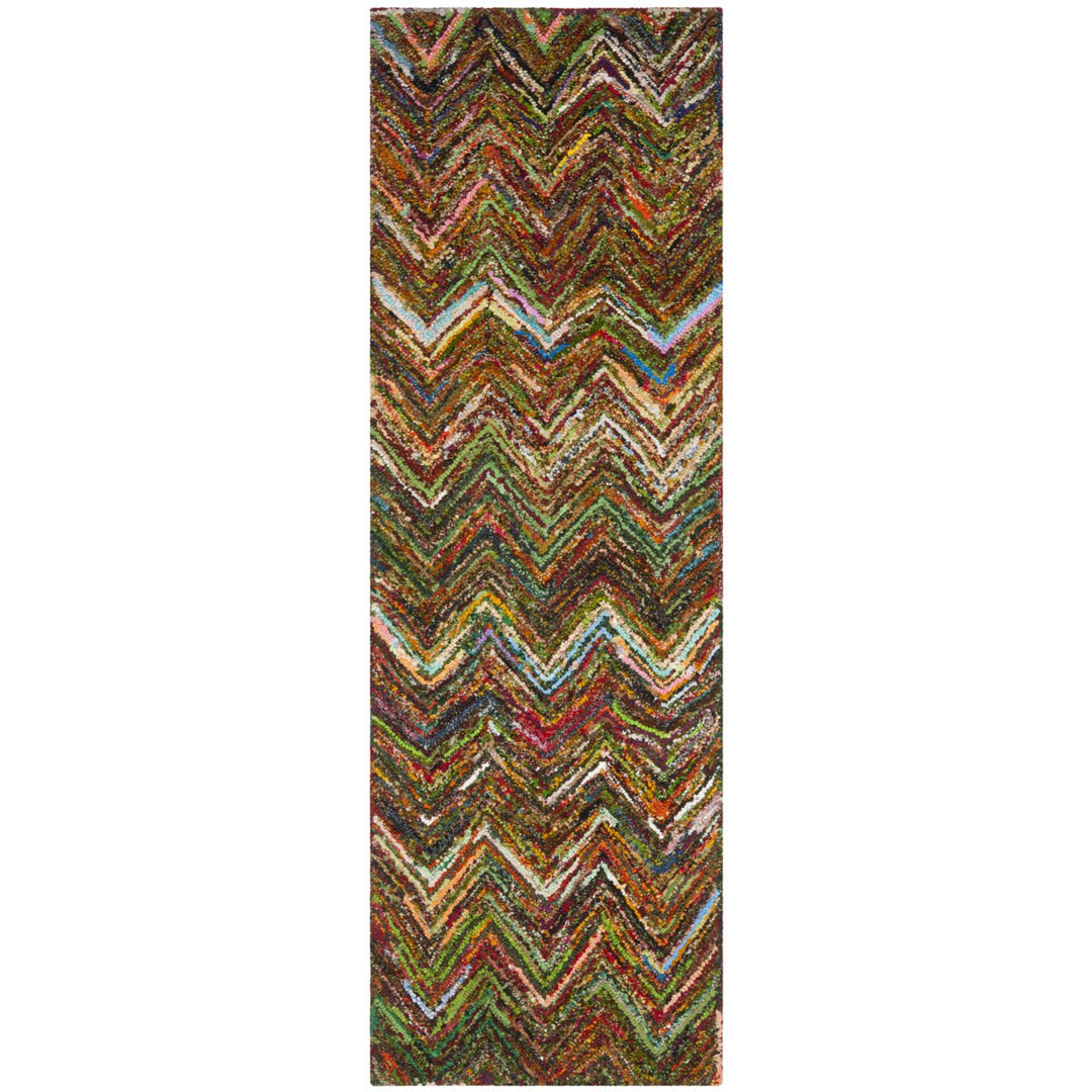 SAFAVIEH NAN141B Nantucket Red/Blue / Multi Image 3