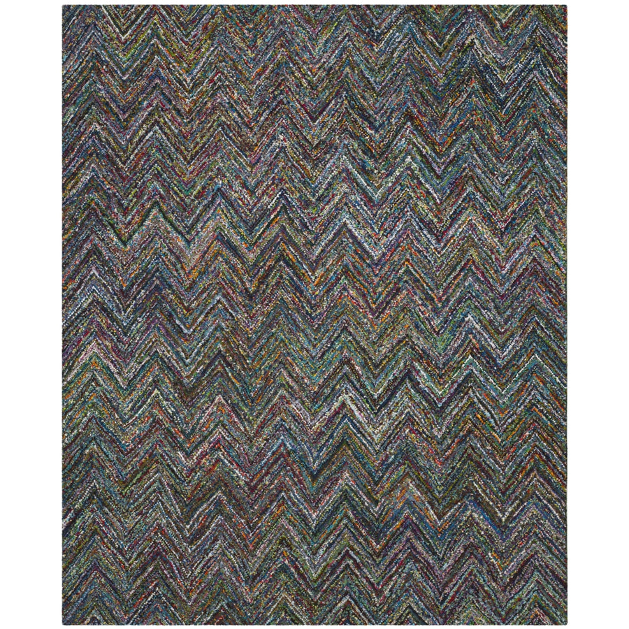 SAFAVIEH Nantucket NAN141C Handmade Blue / Multi Rug Image 1