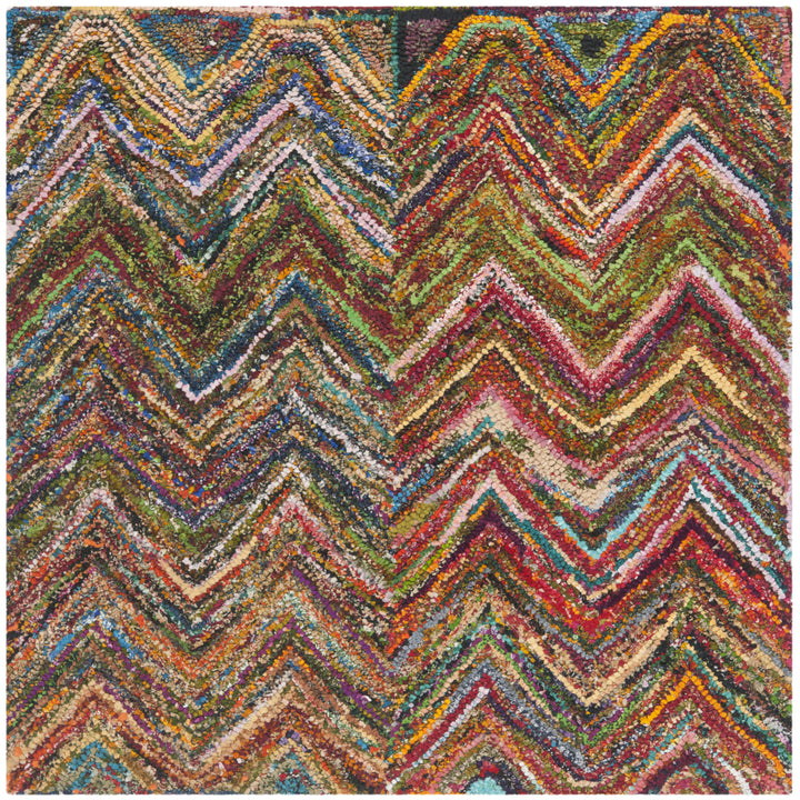 SAFAVIEH NAN141B Nantucket Red/Blue / Multi Image 4