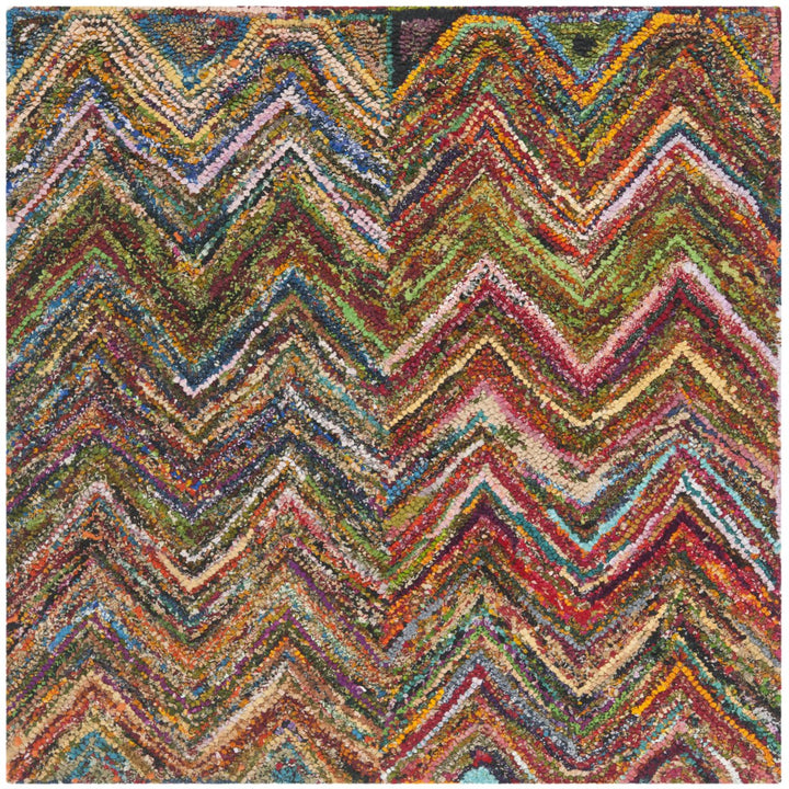 SAFAVIEH NAN141B Nantucket Red/Blue / Multi Image 1