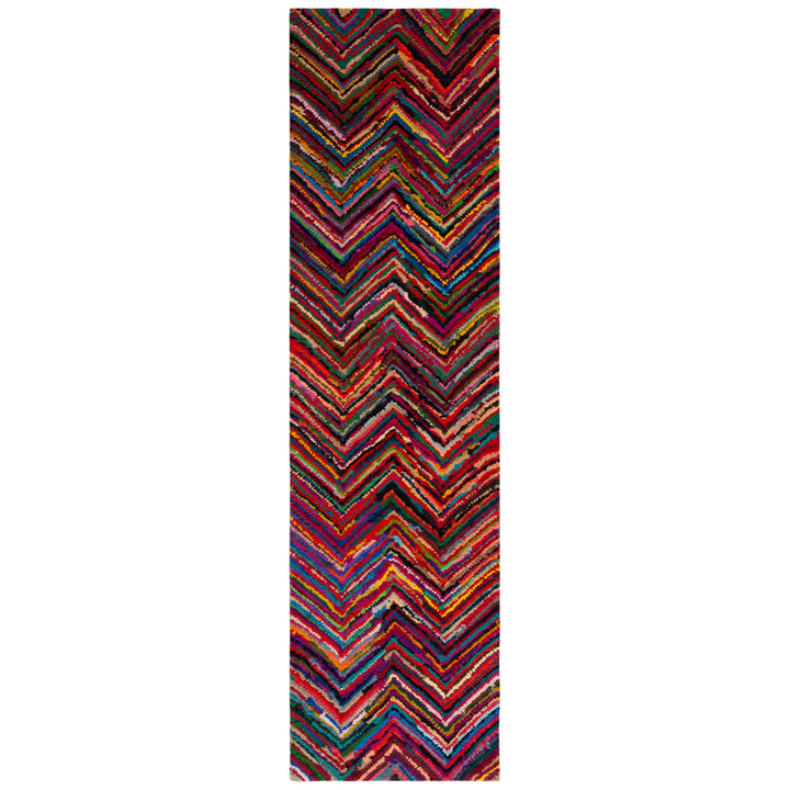 SAFAVIEH Nantucket NAN141A Handmade Pink / Multi Rug Image 4