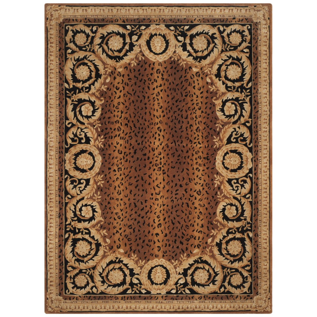 SAFAVIEH Naples NA712A Handmade Black / Gold Rug Image 11