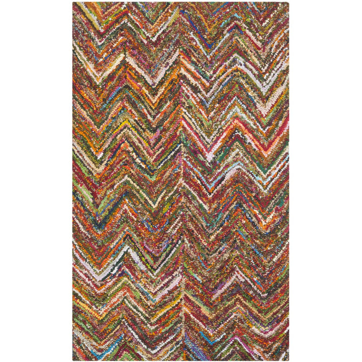 SAFAVIEH NAN141B Nantucket Red/Blue / Multi Image 5