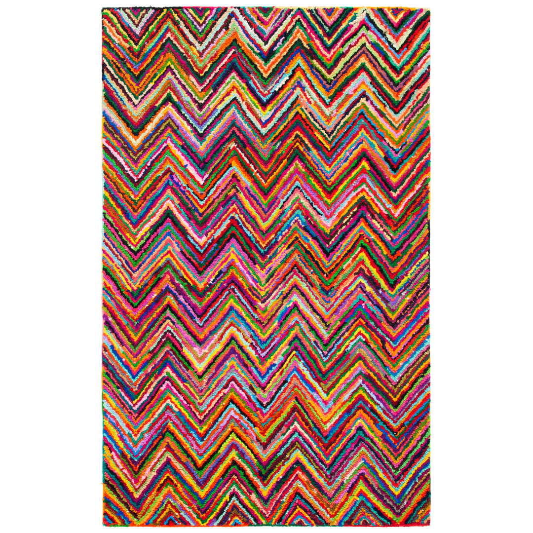 SAFAVIEH Nantucket NAN141A Handmade Pink / Multi Rug Image 7