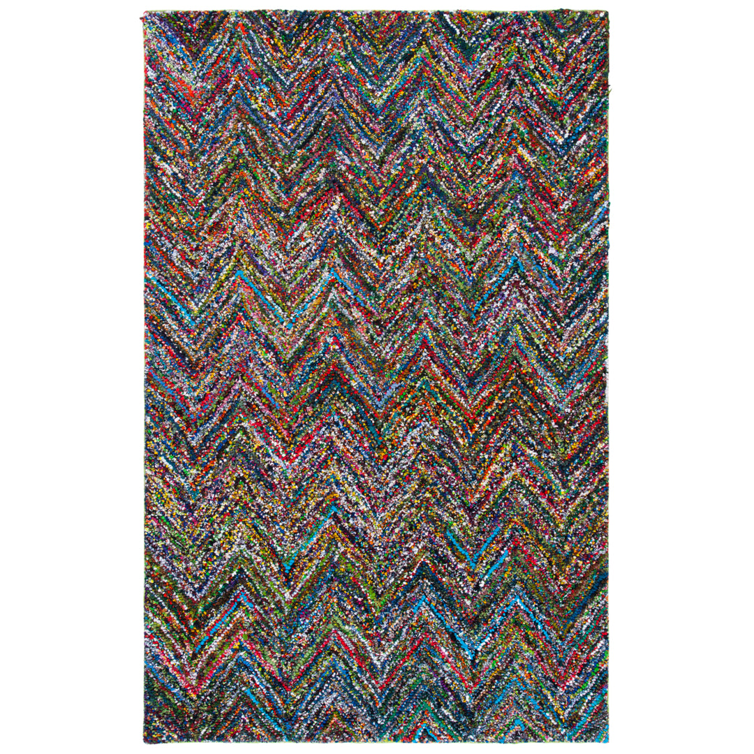 SAFAVIEH NAN141B Nantucket Red/Blue / Multi Image 6