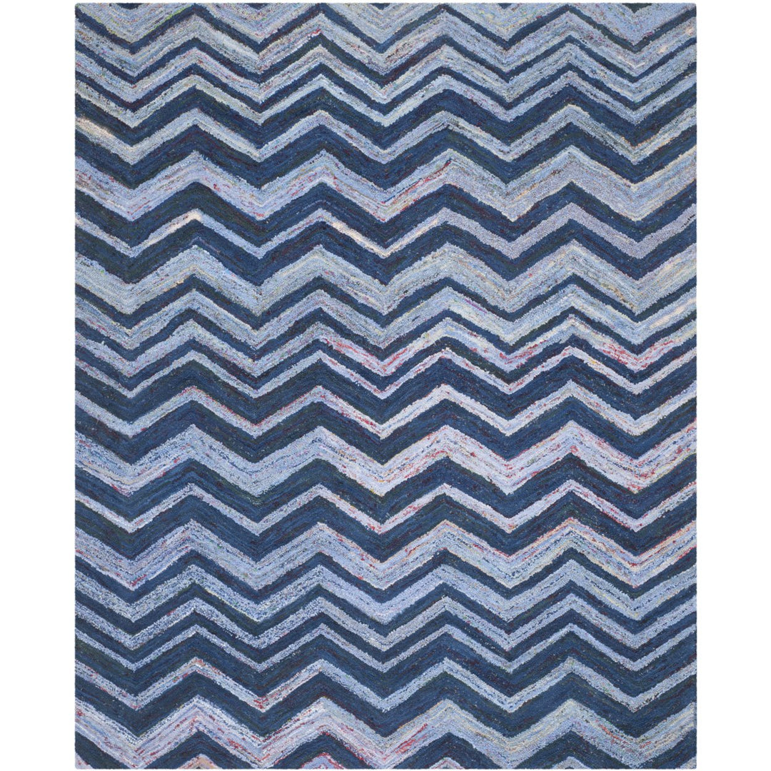 SAFAVIEH Nantucket NAN145A Handmade Blue / Multi Rug Image 1