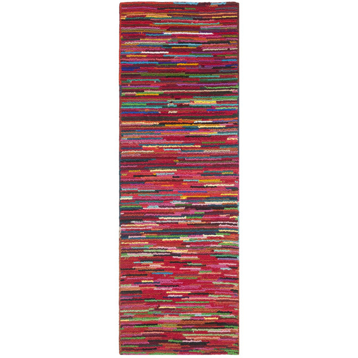 SAFAVIEH Nantucket NAN142A Handmade Pink / Multi Rug Image 1