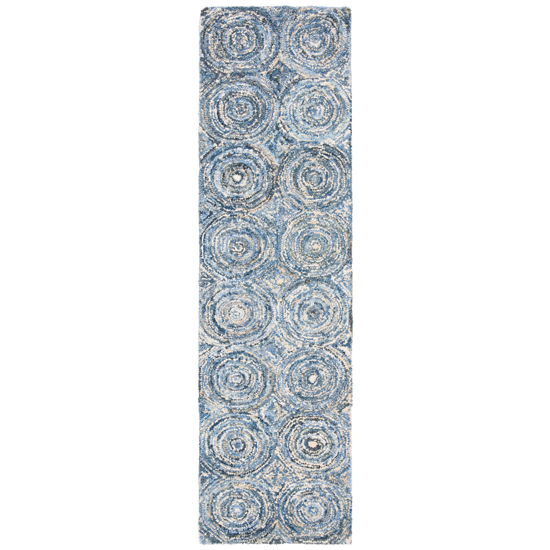 SAFAVIEH Nantucket Collection NAN214A Handmade Blue Rug Image 5