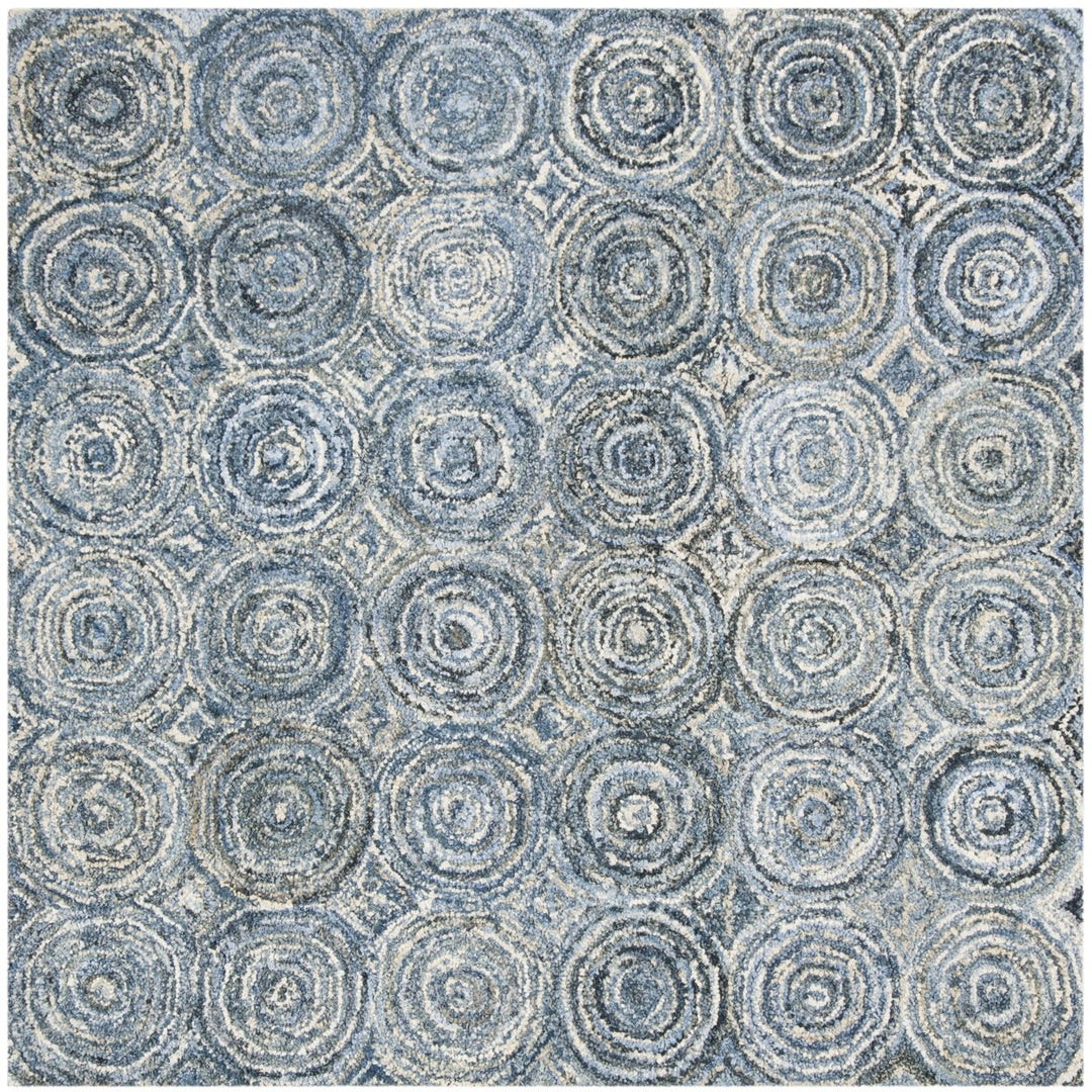 SAFAVIEH Nantucket Collection NAN214A Handmade Blue Rug Image 1