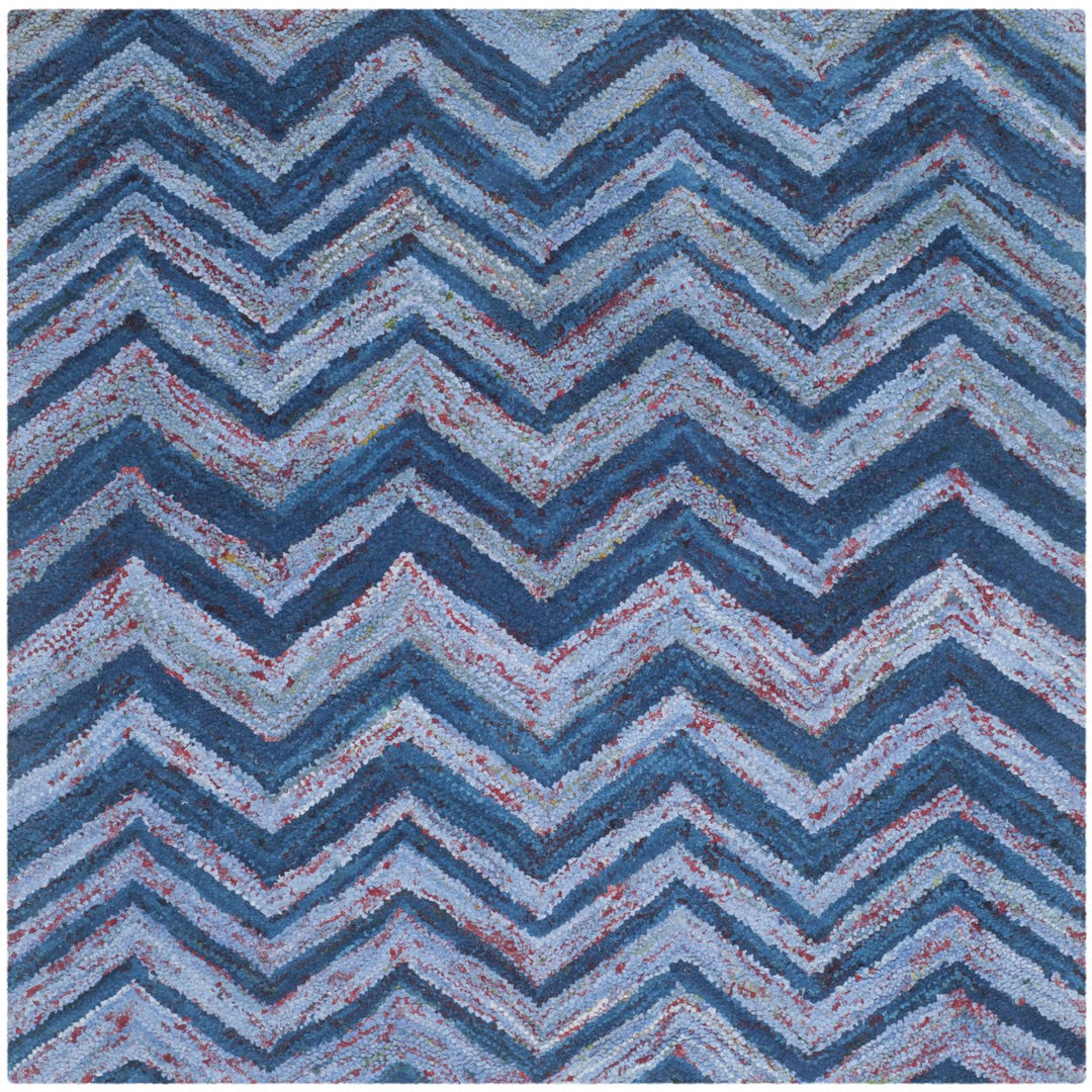 SAFAVIEH Nantucket NAN145A Handmade Blue / Multi Rug Image 10