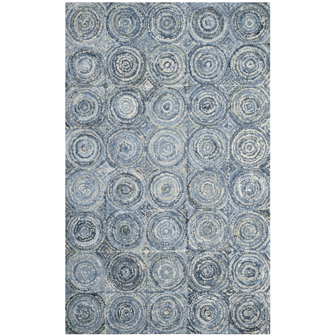 SAFAVIEH Nantucket Collection NAN214A Handmade Blue Rug Image 9