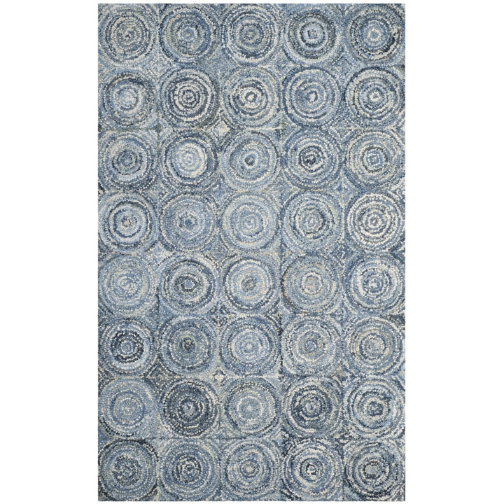 SAFAVIEH Nantucket Collection NAN214A Handmade Blue Rug Image 1