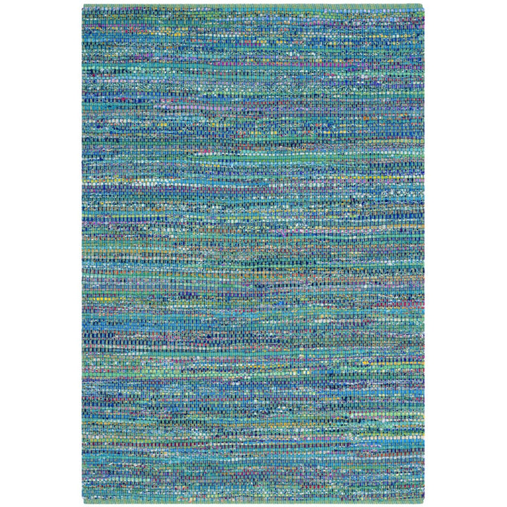 SAFAVIEH Nantucket Collection NAN220A Handmade Blue Rug Image 1