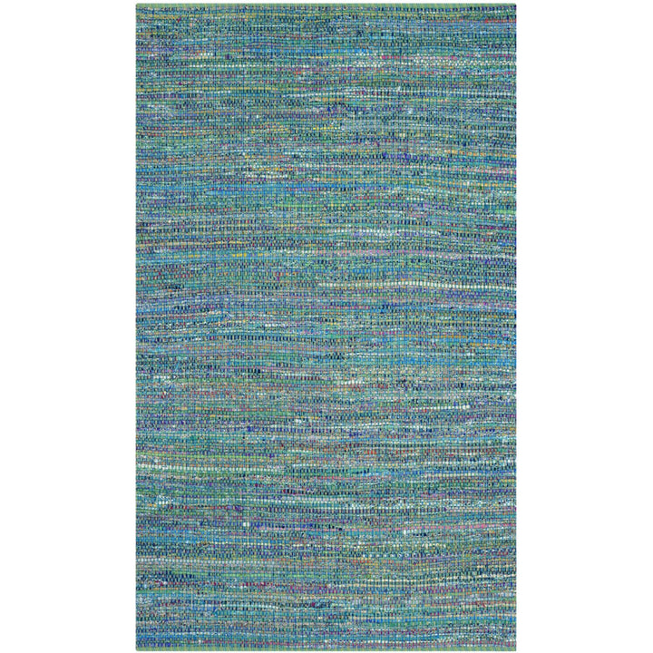 SAFAVIEH Nantucket Collection NAN220A Handmade Blue Rug Image 3