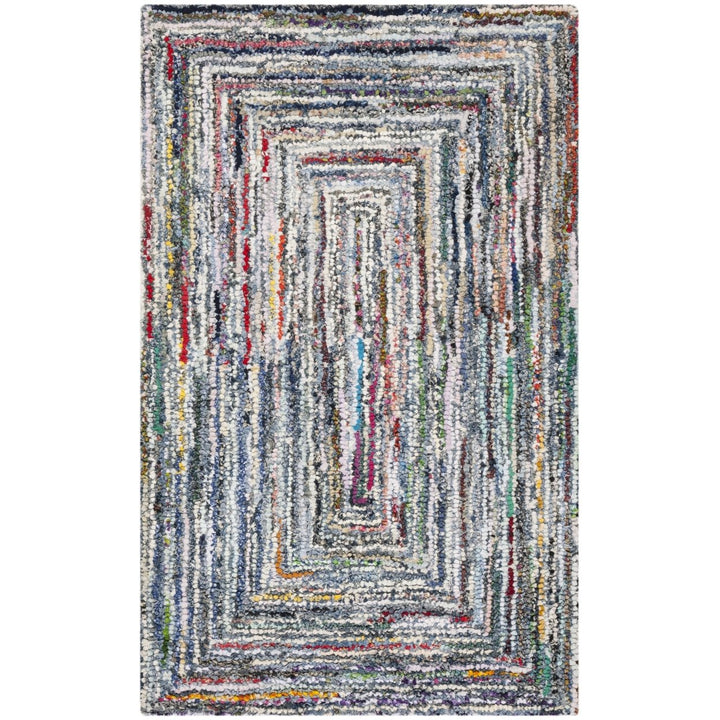 SAFAVIEH Nantucket Collection NAN215A Handmade Multi Rug Image 1