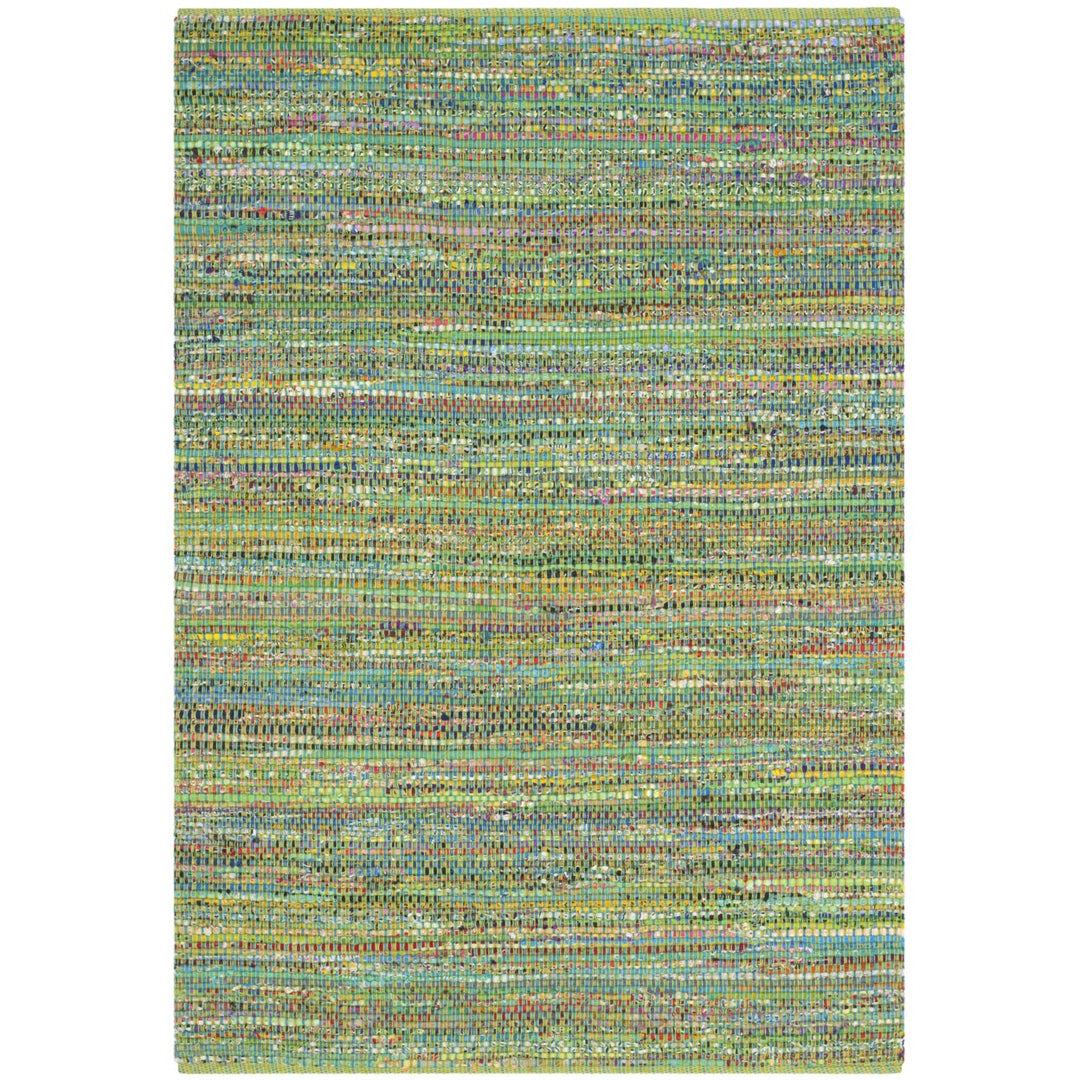 SAFAVIEH Nantucket Collection NAN220B Handmade Green Rug Image 1