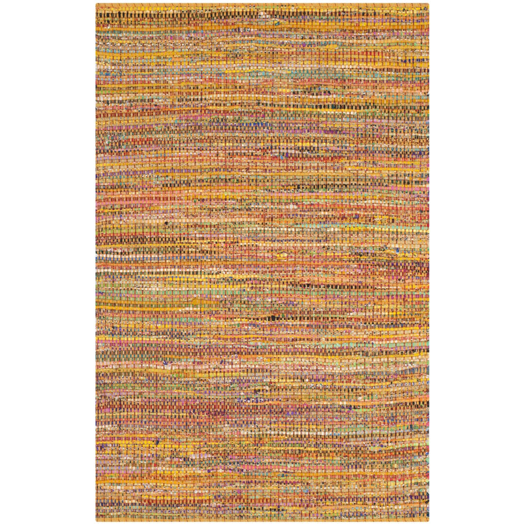 SAFAVIEH Nantucket Collection NAN220D Handmade Yellow Rug Image 2