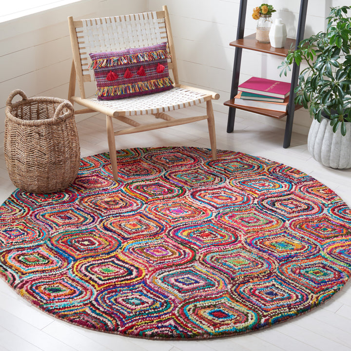 SAFAVIEH Nantucket NAN301C Handmade Yellow / Multi Rug Image 2