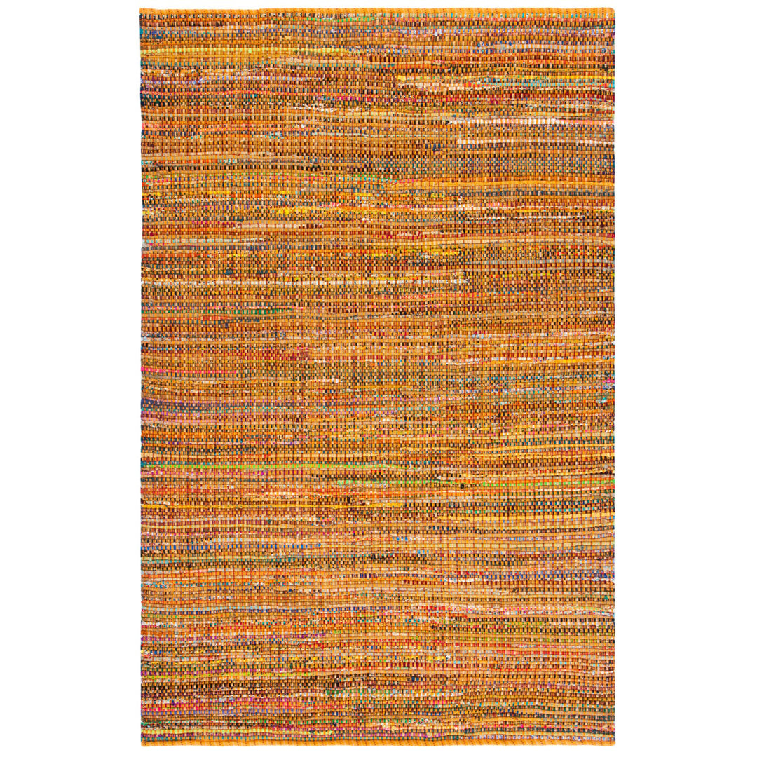 SAFAVIEH Nantucket Collection NAN220D Handmade Yellow Rug Image 1