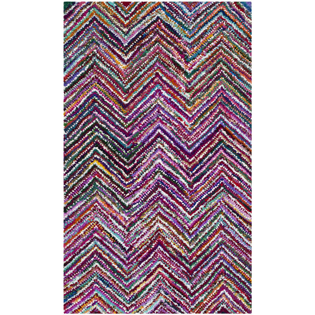 SAFAVIEH Nantucket Collection NAN311A Handmade Multi Rug Image 1