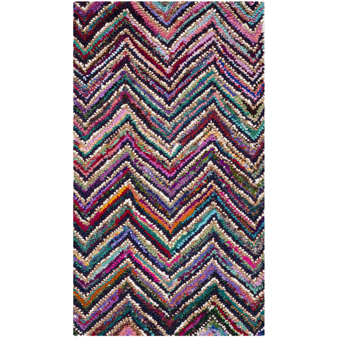 SAFAVIEH Nantucket Collection NAN311A Handmade Multi Rug Image 4