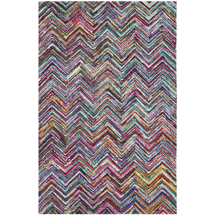 SAFAVIEH Nantucket Collection NAN311A Handmade Multi Rug Image 7