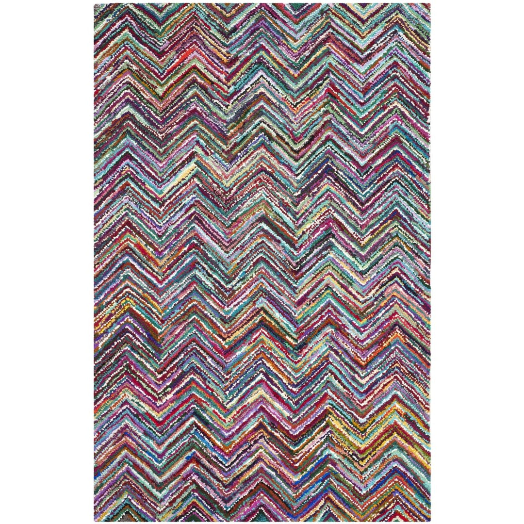 SAFAVIEH Nantucket Collection NAN311A Handmade Multi Rug Image 1