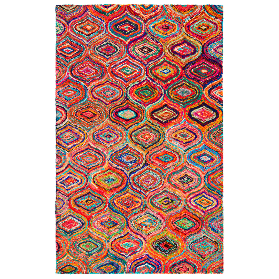 SAFAVIEH Nantucket NAN301C Handmade Yellow / Multi Rug Image 10