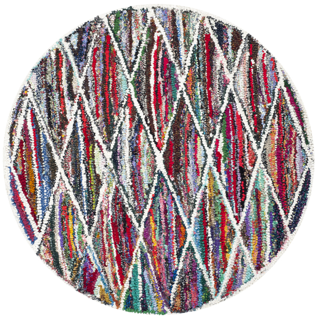 SAFAVIEH Nantucket Collection NAN313A Handmade Multi Rug Image 4