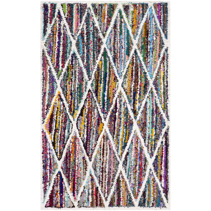 SAFAVIEH Nantucket Collection NAN313A Handmade Multi Rug Image 1