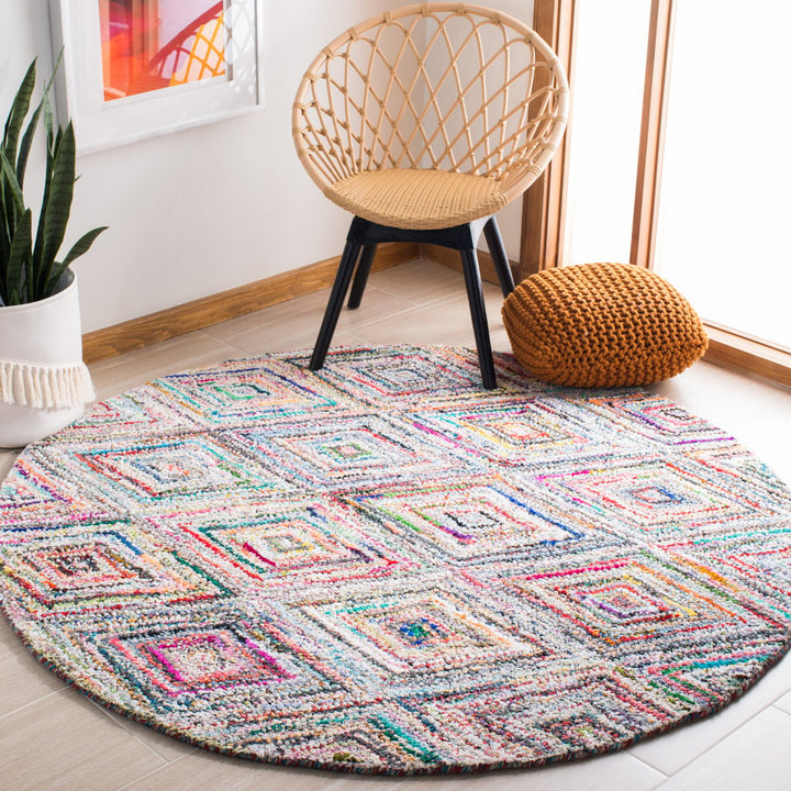 SAFAVIEH Nantucket Collection NAN314A Handmade Multi Rug Image 10