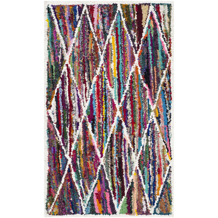 SAFAVIEH Nantucket Collection NAN313A Handmade Multi Rug Image 1