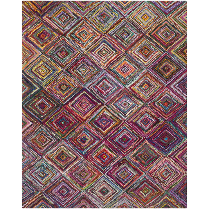 SAFAVIEH Nantucket Collection NAN317A Handmade Multi Rug Image 1