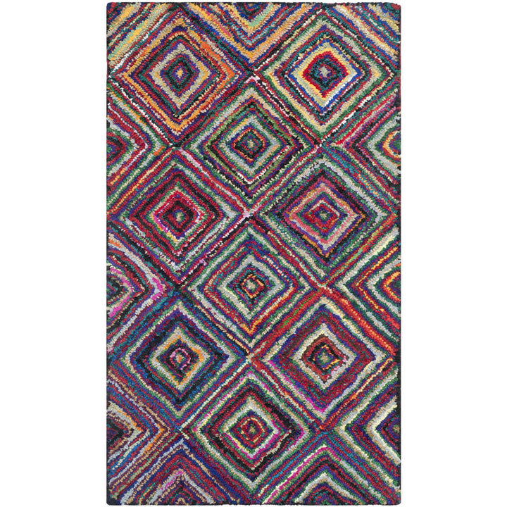 SAFAVIEH Nantucket Collection NAN317A Handmade Multi Rug Image 1