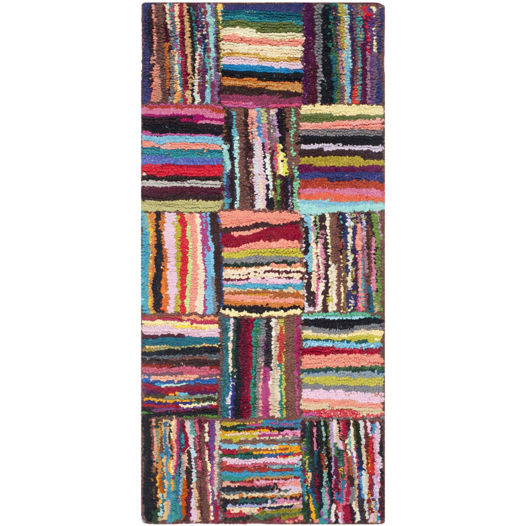 SAFAVIEH Nantucket Collection NAN318A Handmade Multi Rug Image 1