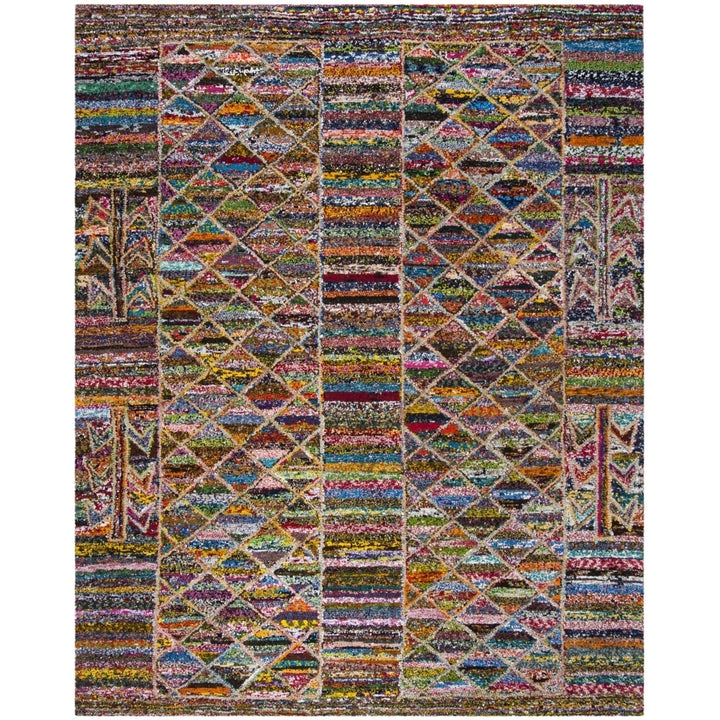 SAFAVIEH Nantucket Collection NAN402A Handmade Multi Rug Image 1