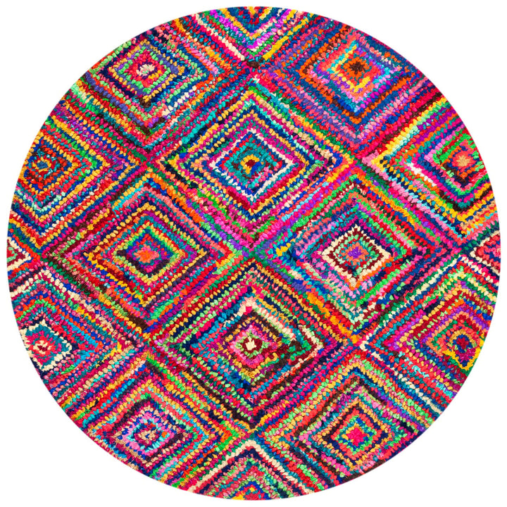 SAFAVIEH Nantucket Collection NAN317A Handmade Multi Rug Image 1