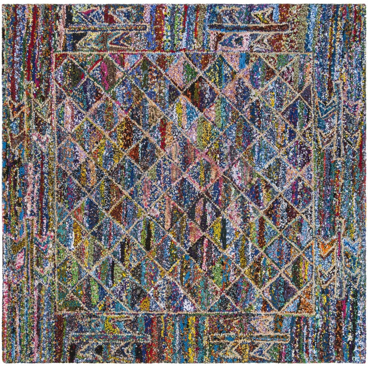 SAFAVIEH Nantucket Collection NAN402A Handmade Multi Rug Image 6