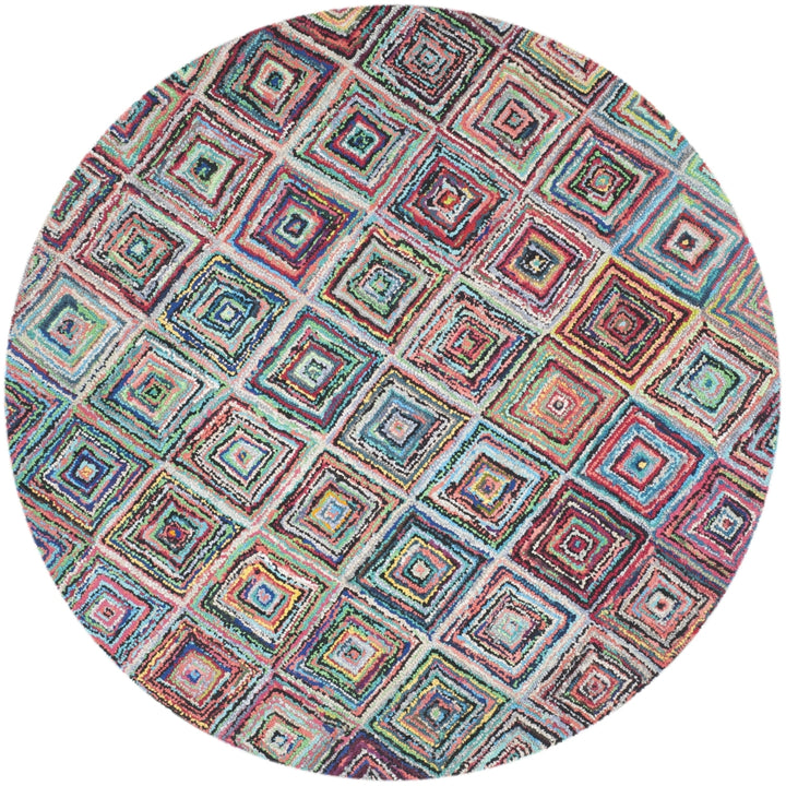 SAFAVIEH Nantucket Collection NAN317A Handmade Multi Rug Image 11