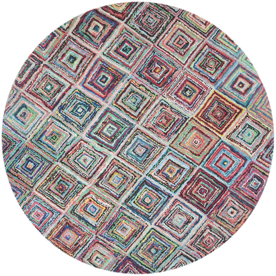 SAFAVIEH Nantucket Collection NAN317A Handmade Multi Rug Image 1