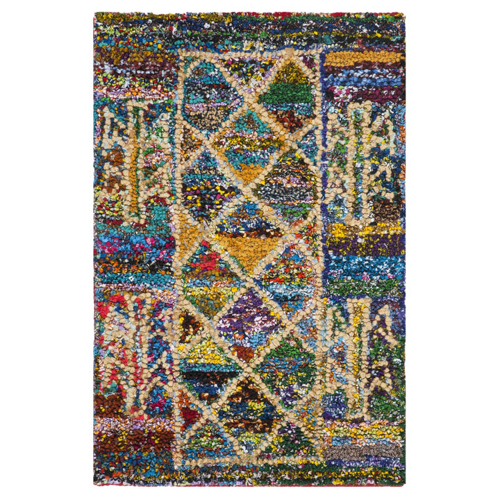 SAFAVIEH Nantucket Collection NAN402A Handmade Multi Rug Image 8