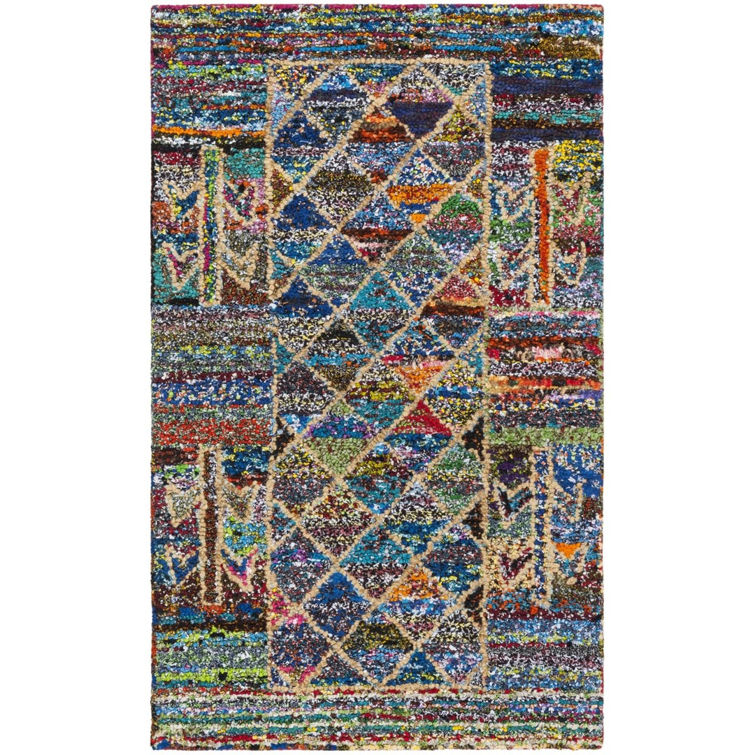 SAFAVIEH Nantucket Collection NAN402A Handmade Multi Rug Image 9