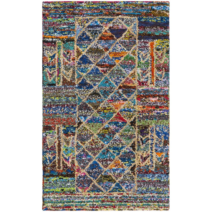 SAFAVIEH Nantucket Collection NAN402A Handmade Multi Rug Image 9