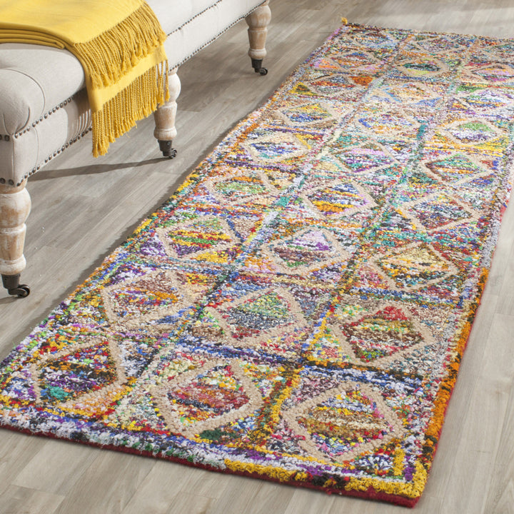 SAFAVIEH Nantucket Collection NAN440A Handmade Multi Rug Image 3