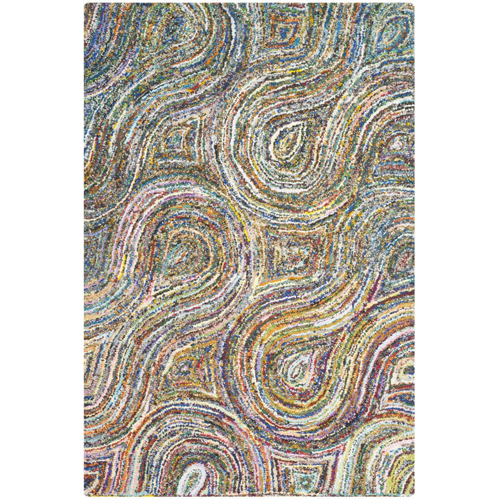 SAFAVIEH Nantucket Collection NAN437A Handmade Multi Rug Image 1