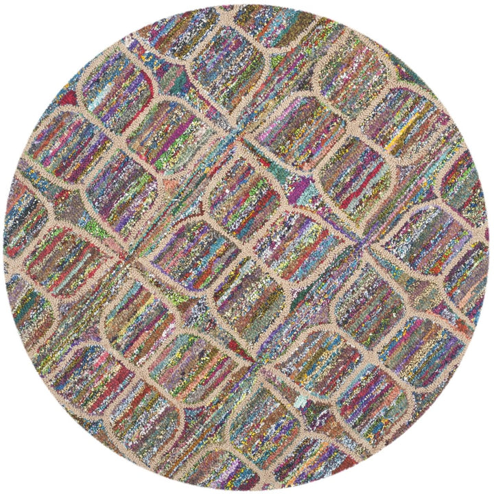 SAFAVIEH Nantucket Collection NAN438A Handmade Multi Rug Image 8