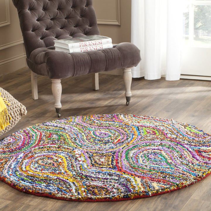 SAFAVIEH Nantucket Collection NAN437A Handmade Multi Rug Image 11