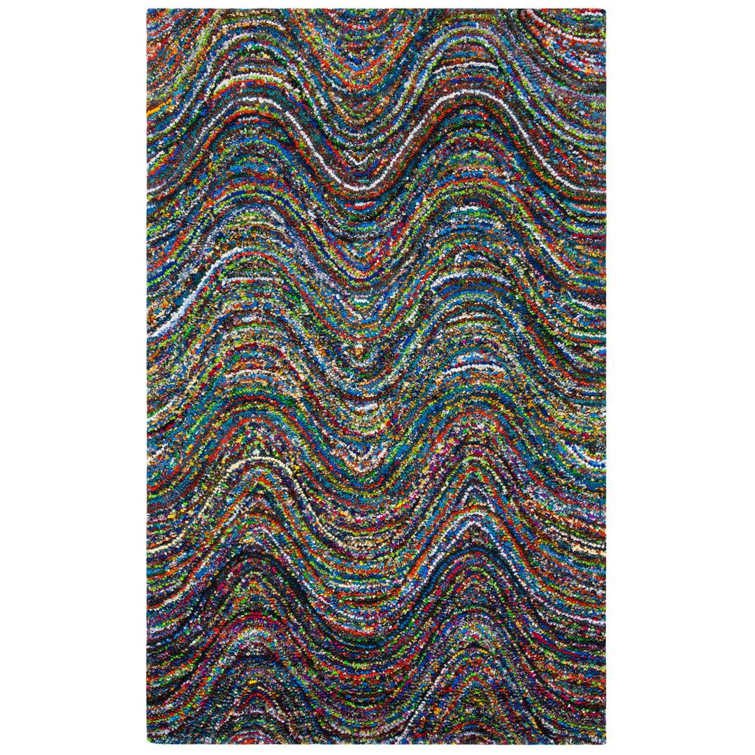 SAFAVIEH Nantucket Collection NAN511A Handmade Multi Rug Image 1