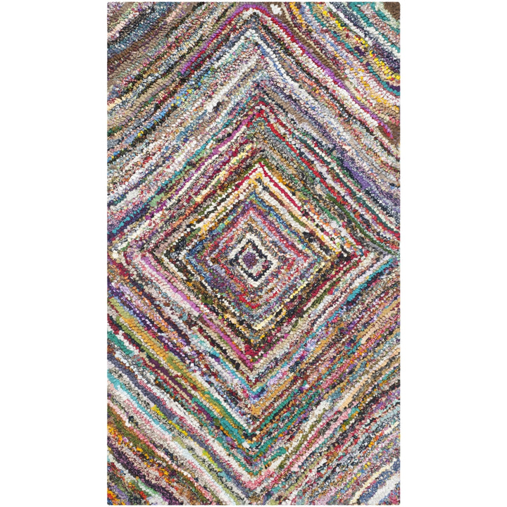 SAFAVIEH Nantucket Collection NAN513A Handmade Multi Rug Image 8